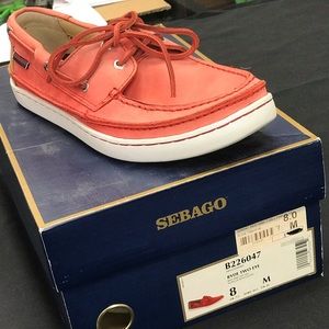 New sebago leather upper in original box